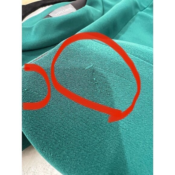 Vince Camuto Size 2P green hidden pocket fit & flare dress - Picture 3 of 13